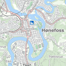 hønefoss kart Kart, veibeskrivelse og kjørerute   map/maps | 1881
